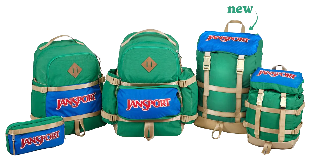 JANSPORTリュック ビンテージ Vintage Jansport Backpack 90s Blue Canvas Bottom Pocket
